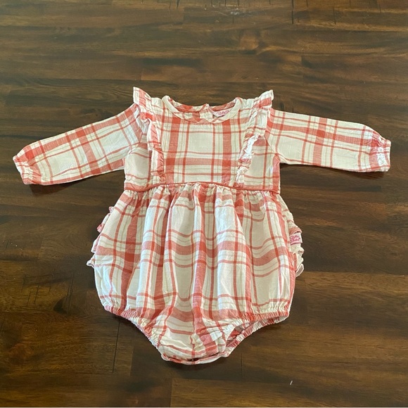 Ruffle Butts Country Fall Baby Girl Romper - Picture 1 of 6